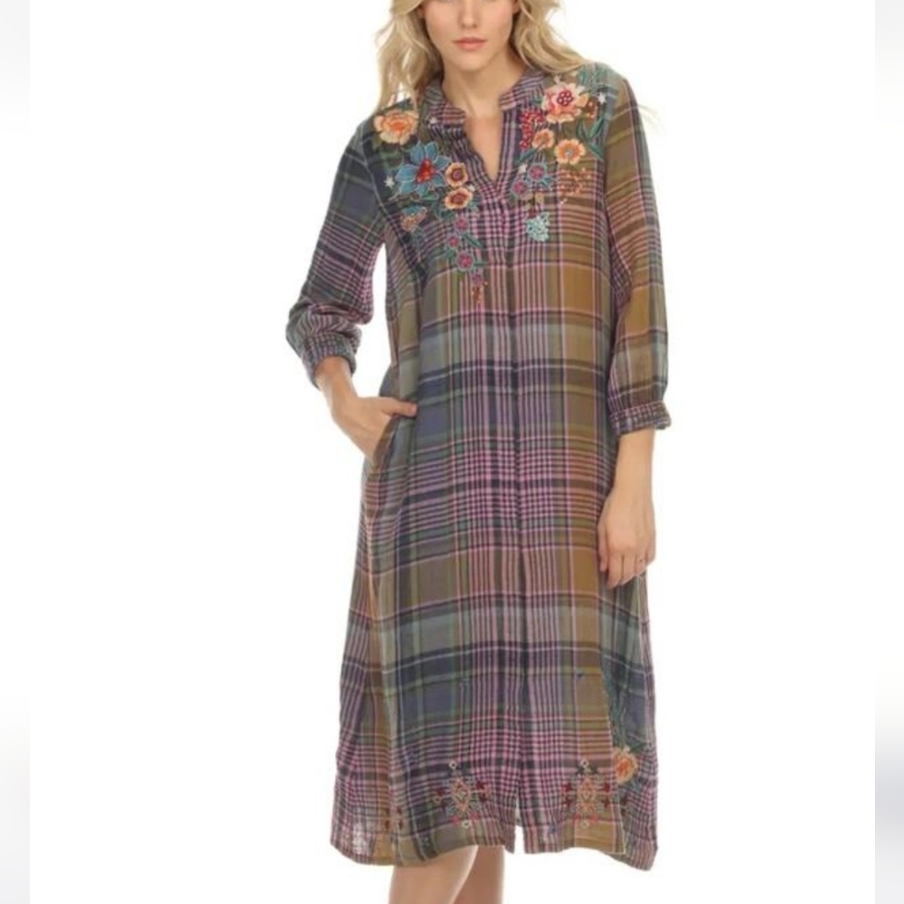Johnny Was Francisca Seaside Dress Size L